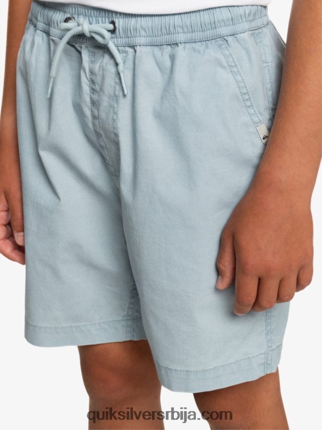 децаци Quiksilver 8-16 таксер 15 шортс са еластичним струком небеско плаветнило Z824VN2082