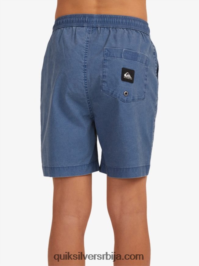 децаци Quiksilver 8-16 таксер 15 шортс са еластичним струком инсигниа блуе Z824VN2083