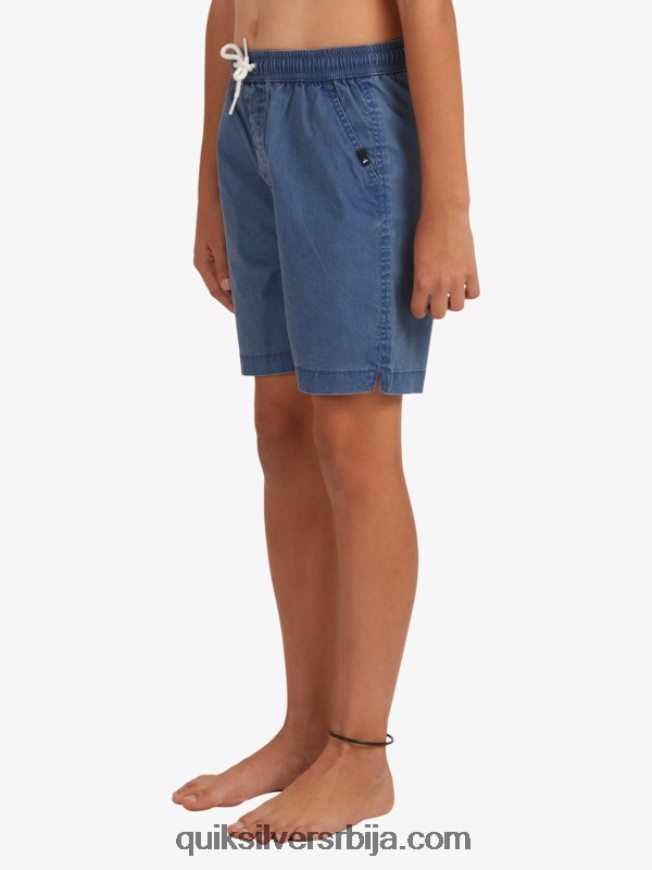 децаци Quiksilver 8-16 таксер 15 шортс са еластичним струком инсигниа блуе Z824VN2083