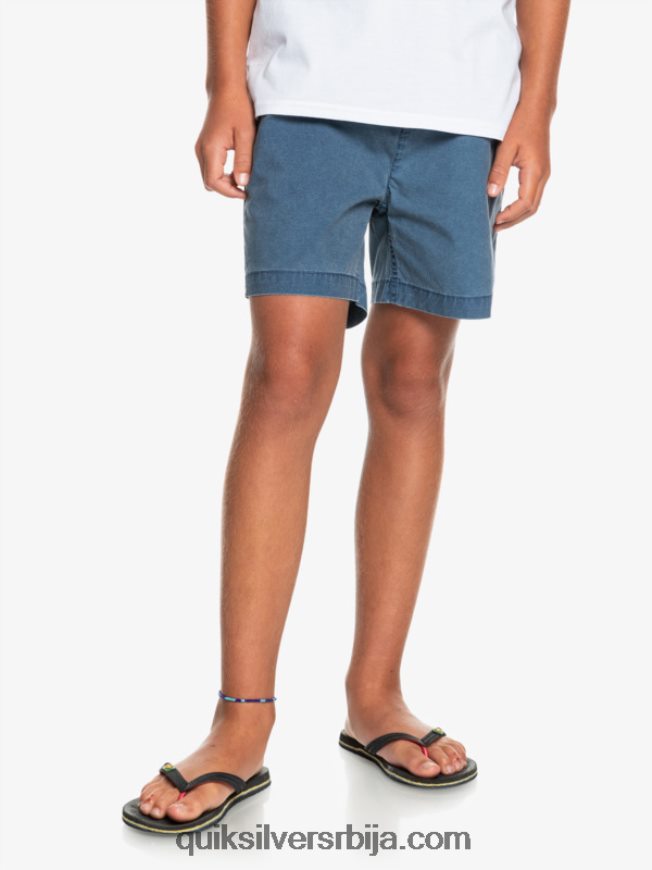 децаци Quiksilver 8-16 таксер 15 шортс са еластичним струком инсигниа блуе Z824VN2083