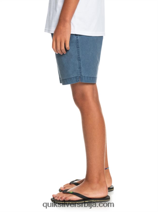 децаци Quiksilver 8-16 таксер 15 шортс са еластичним струком инсигниа блуе Z824VN2083