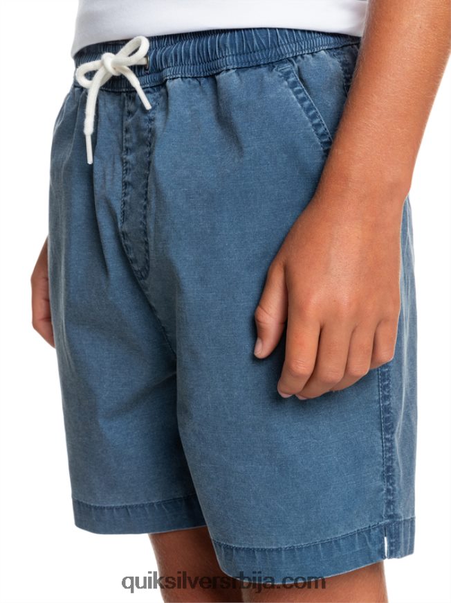 децаци Quiksilver 8-16 таксер 15 шортс са еластичним струком инсигниа блуе Z824VN2083