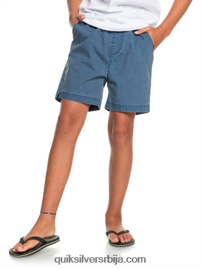 децаци Quiksilver 8-16 таксер 15 шортс са еластичним струком инсигниа блуе Z824VN2083