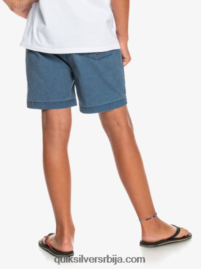 децаци Quiksilver 8-16 таксер 15 шортс са еластичним струком инсигниа блуе Z824VN2083