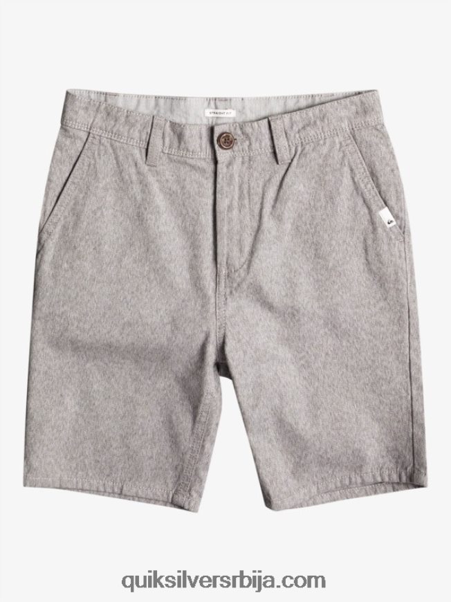 децаци Quiksilver 8-16 сваки дан 17 цхино шортс светлосиви вресак Z824VN2286