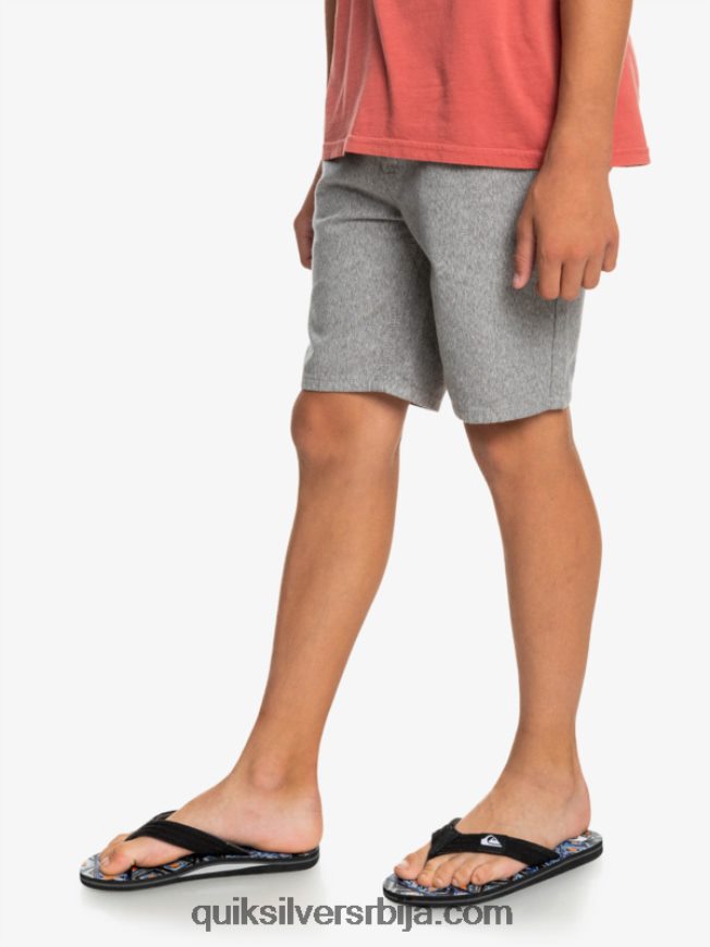 децаци Quiksilver 8-16 сваки дан 17 цхино шортс светлосиви вресак Z824VN2286