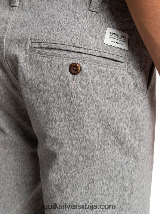 децаци Quiksilver 8-16 сваки дан 17 цхино шортс светлосиви вресак Z824VN2286