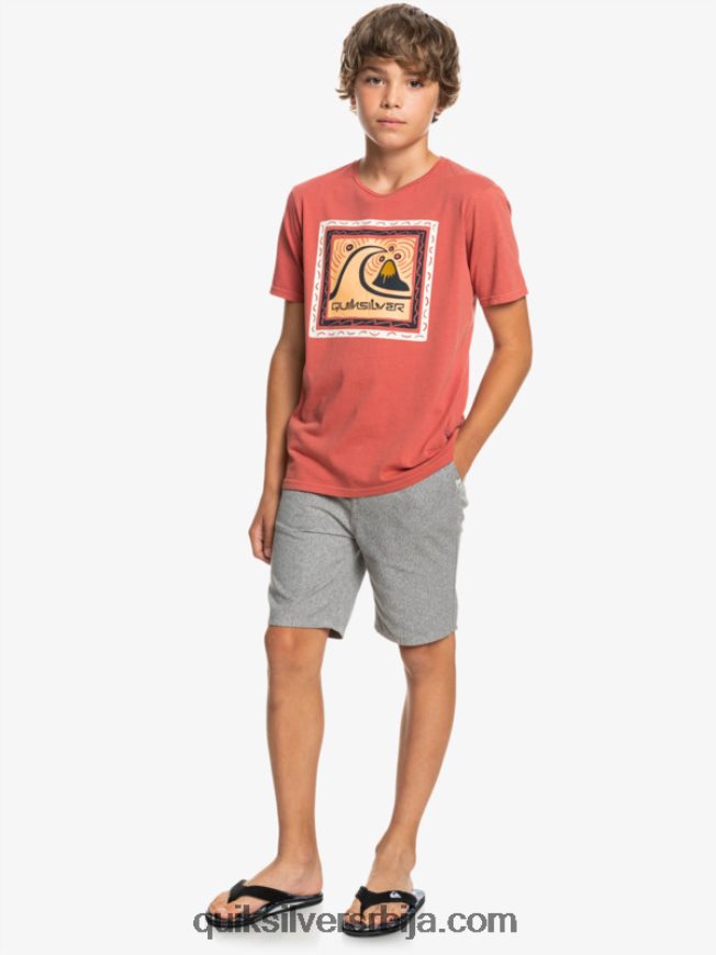 децаци Quiksilver 8-16 сваки дан 17 цхино шортс светлосиви вресак Z824VN2286