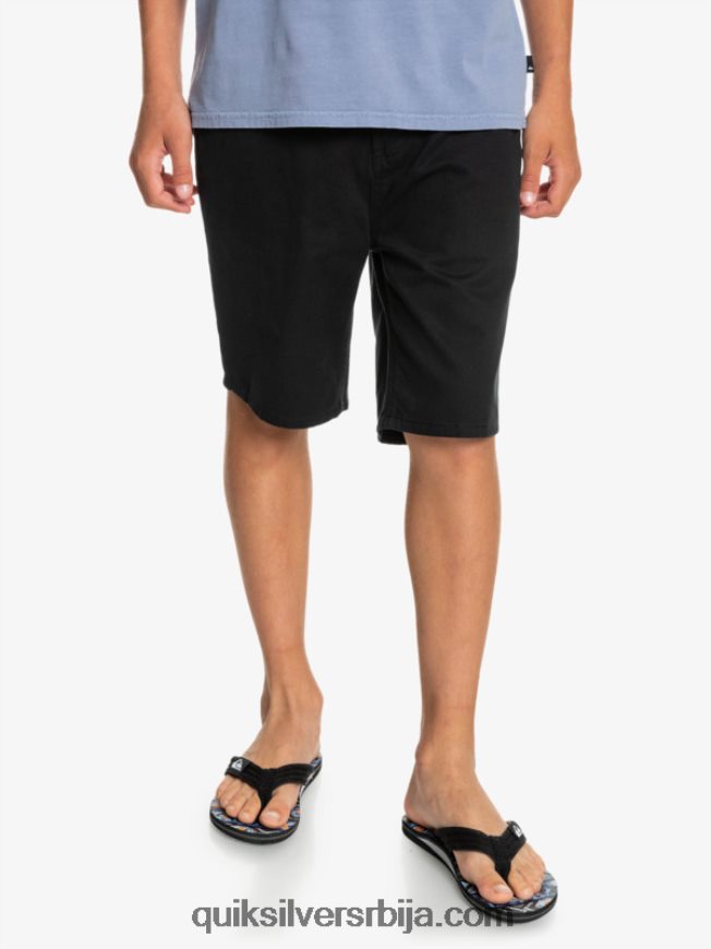 децаци Quiksilver 8-16 сваки дан 17 цхино шортс црн Z824VN2287