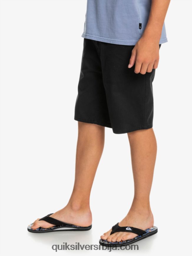 децаци Quiksilver 8-16 сваки дан 17 цхино шортс црн Z824VN2287
