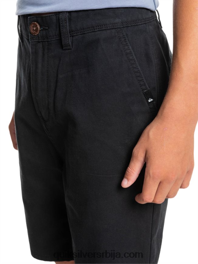 децаци Quiksilver 8-16 сваки дан 17 цхино шортс црн Z824VN2287