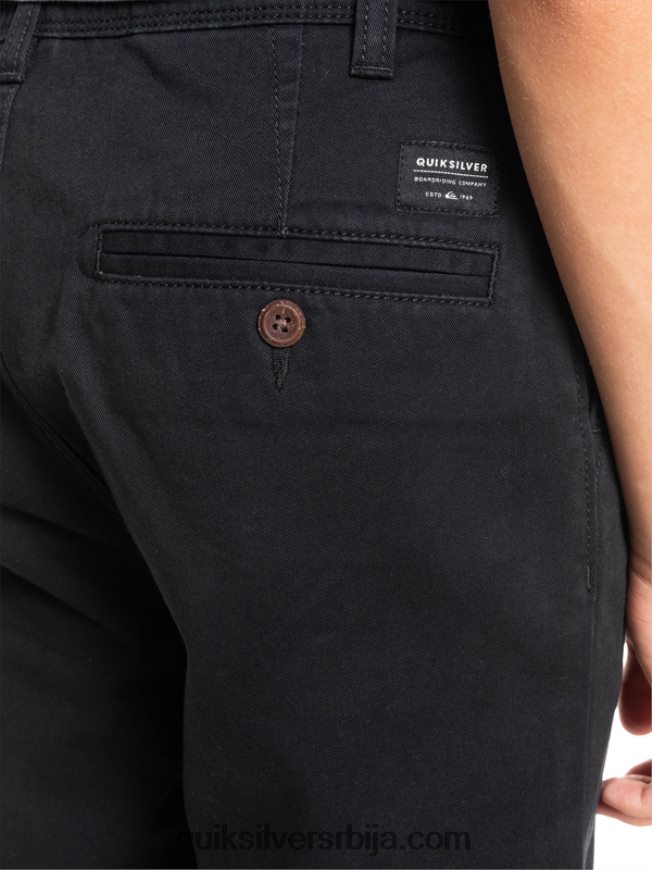 децаци Quiksilver 8-16 сваки дан 17 цхино шортс црн Z824VN2287