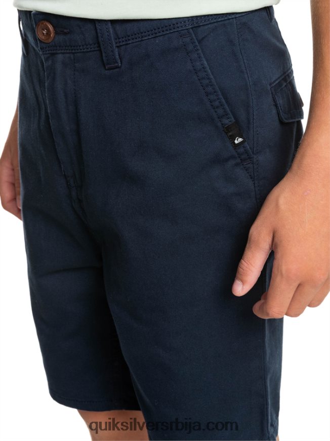 децаци Quiksilver 8-16 сваки дан 17 цхино шортс морнарски сако Z824VN2289