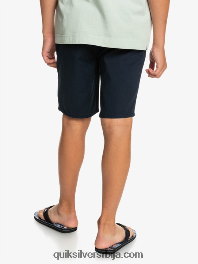 децаци Quiksilver 8-16 сваки дан 17 цхино шортс морнарски сако Z824VN2289