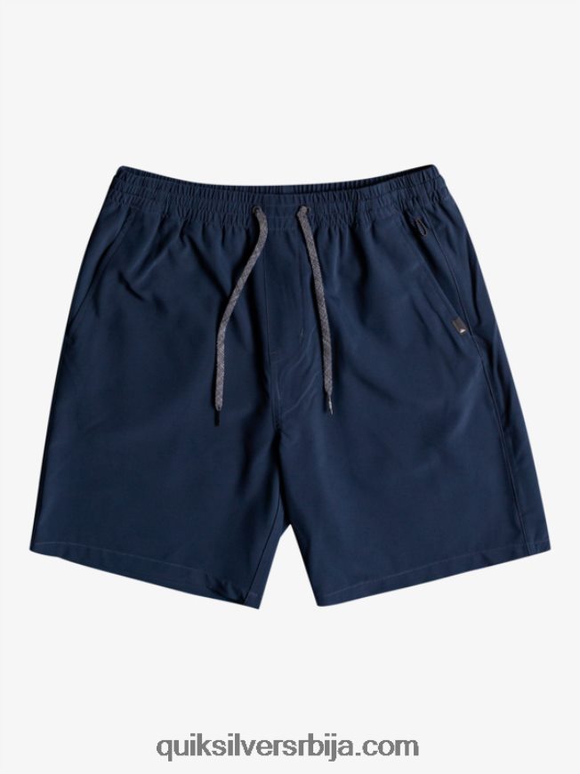 децаци Quiksilver 8-16 океански еластични ампх итх 18 хибридни шорц морнарски сако Z824VN2256