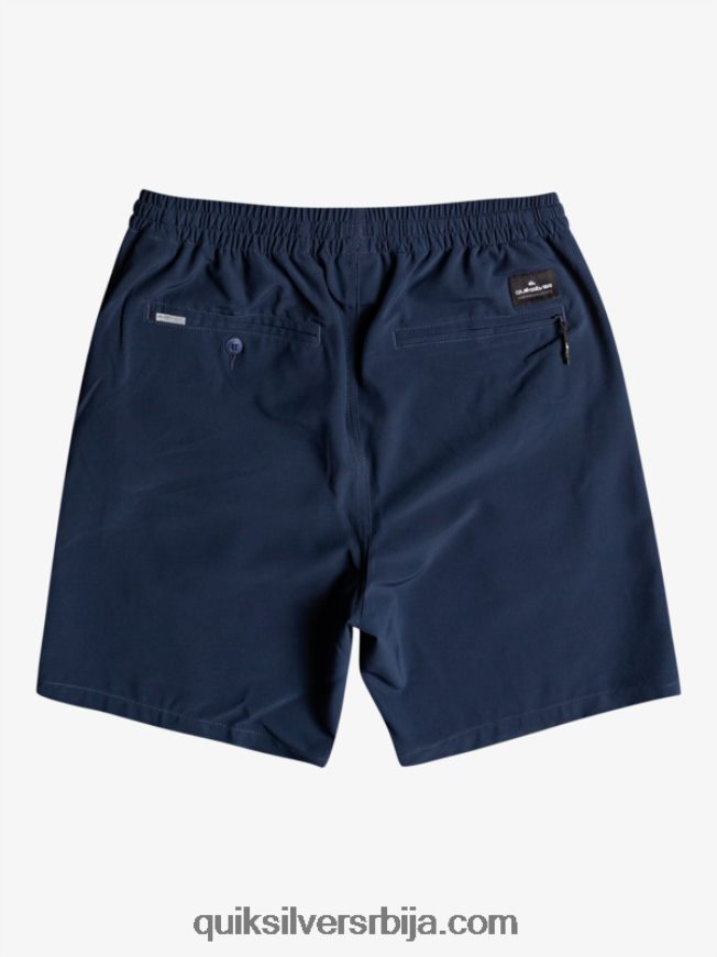 децаци Quiksilver 8-16 океански еластични ампх итх 18 хибридни шорц морнарски сако Z824VN2256