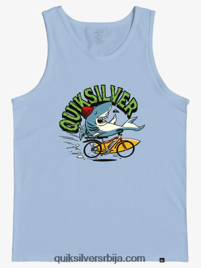 децаци Quiksilver 2-7 ат риск тенк мајица небеско плаветнило Z824VN2265