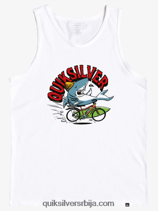 децаци Quiksilver 2-7 ат риск тенк мајица бео Z824VN2266