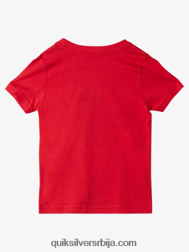 децаци Quiksilver 2-7 хоме оф тхе ваве мајица високог ризика црвена Z824VN1930
