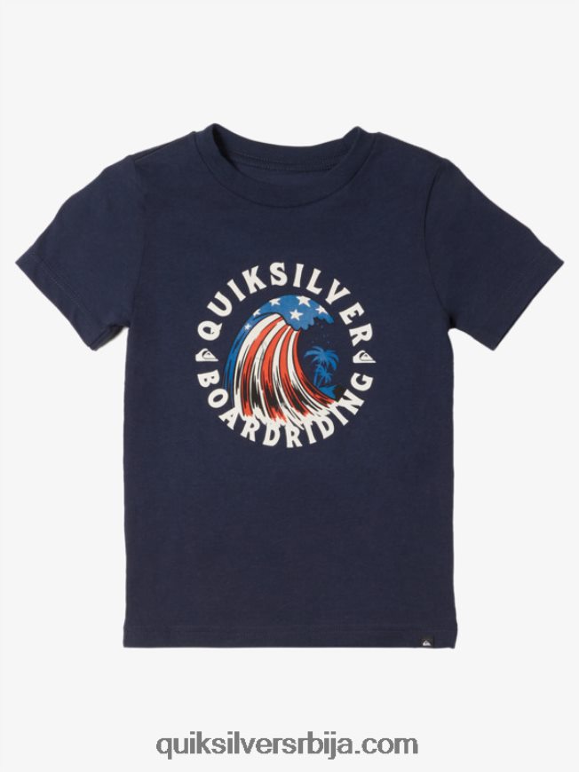 децаци Quiksilver 2-7 хоме оф тхе ваве мајица морнарски сако Z824VN1931