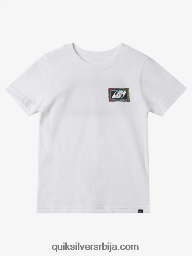 децаци Quiksilver 2-7 ецхоед беат мајица бео Z824VN1946