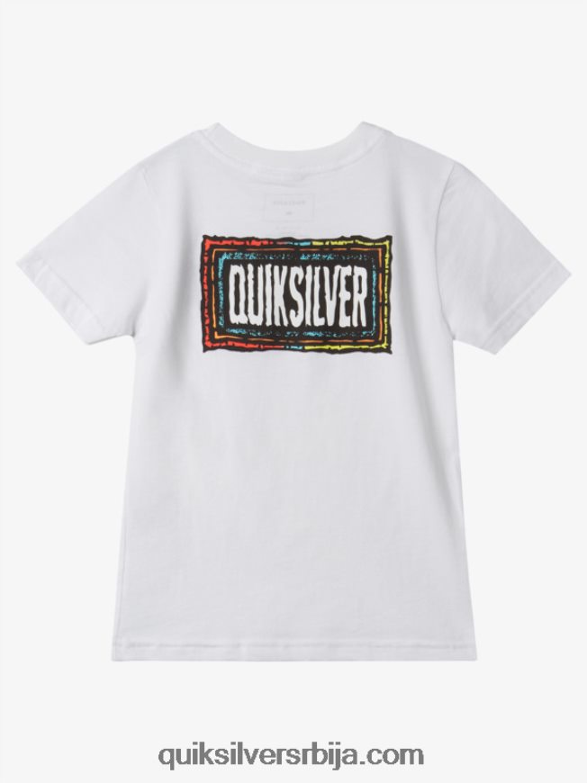 децаци Quiksilver 2-7 ецхоед беат мајица бео Z824VN1946