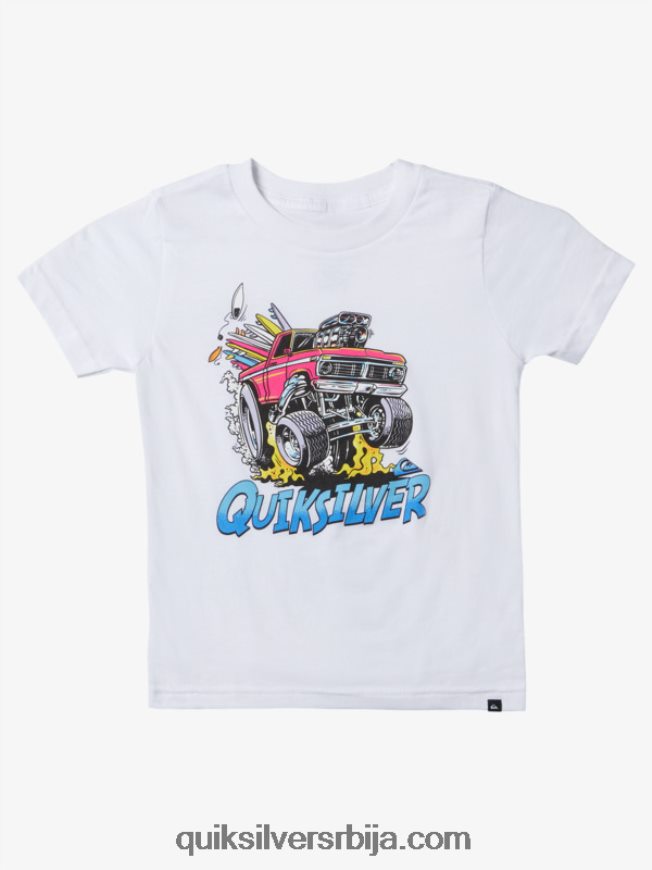 децаци Quiksilver 2-7 ауто мајица за бекство бео Z824VN1950