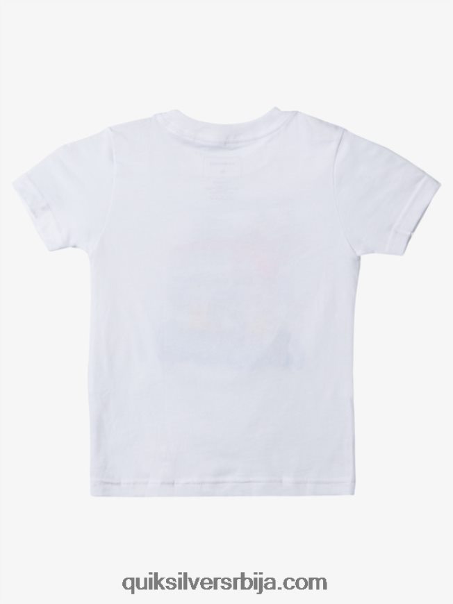 децаци Quiksilver 2-7 ауто мајица за бекство бео Z824VN1950