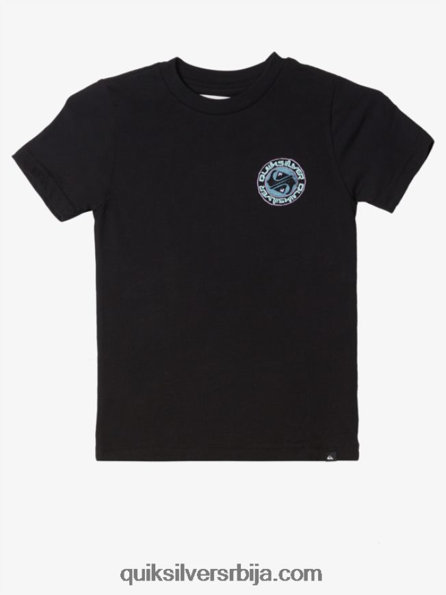 децаци Quiksilver Мајица са 2-7 сланих прича црн Z824VN1952