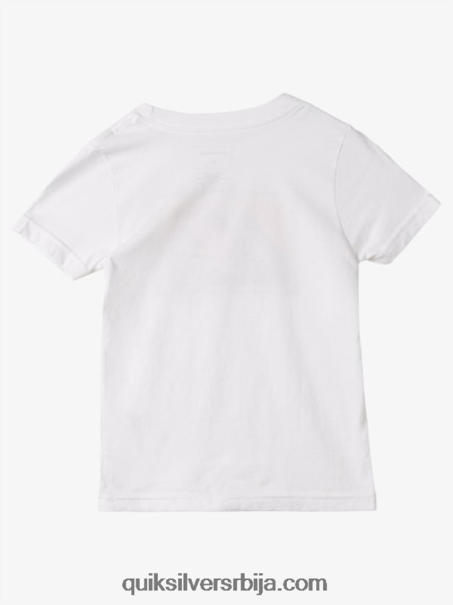 децаци Quiksilver 2-7 рад херитаге мајица бео Z824VN1960
