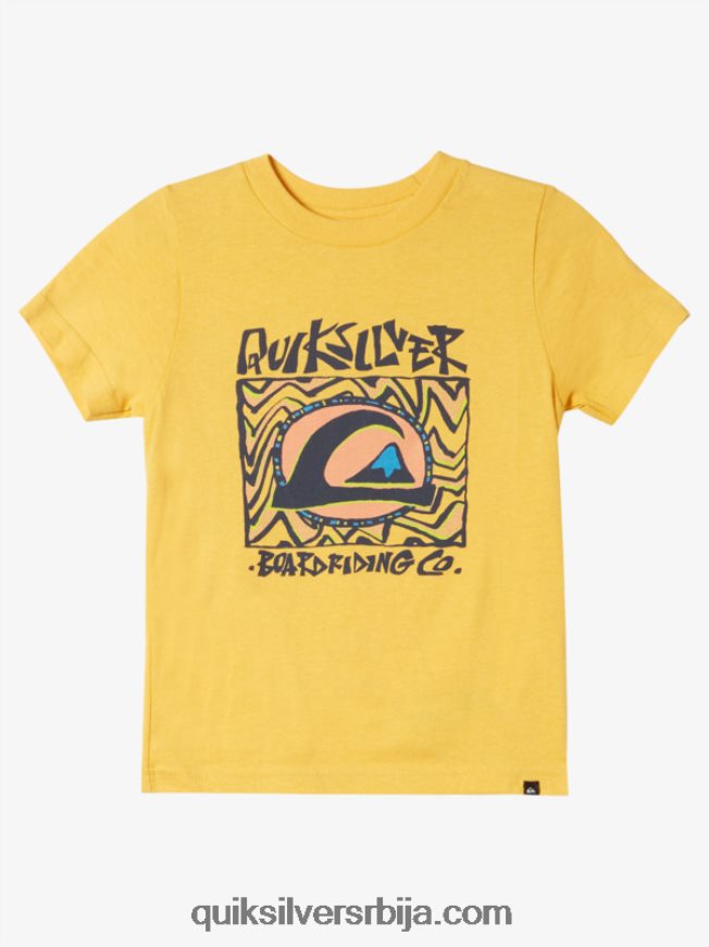 децаци Quiksilver Мајица од 2-7 поноћног сунца жуманце жуто Z824VN1964
