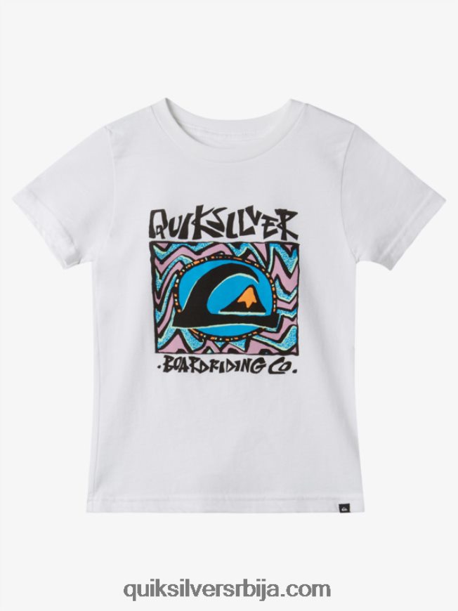 децаци Quiksilver Мајица од 2-7 поноћног сунца бео Z824VN1965