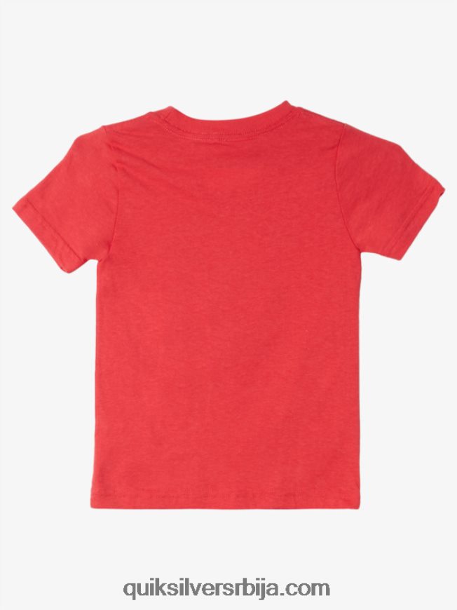 децаци Quiksilver 2-7 испрана мајица високог ризика црвена Z824VN1968