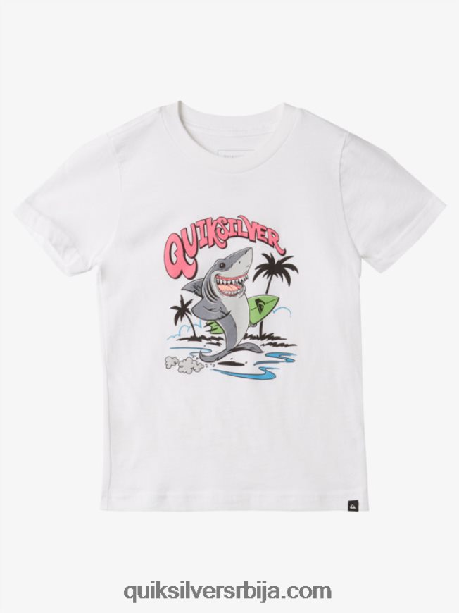 децаци Quiksilver 2-7 испрана мајица бео Z824VN1970