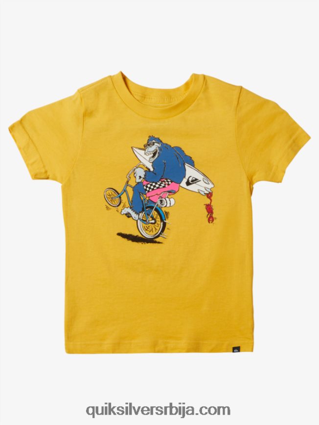 децаци Quiksilver Мајица са 2-7 точкова жуманце жуто Z824VN1971
