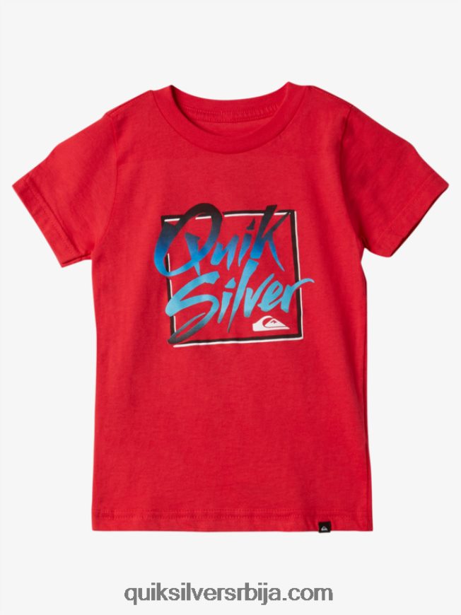 децаци Quiksilver 2-7 летња мајица високог ризика црвена Z824VN1976