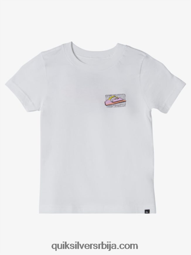 децаци Quiksilver 2-7 ретро фаде мајица бео Z824VN2145