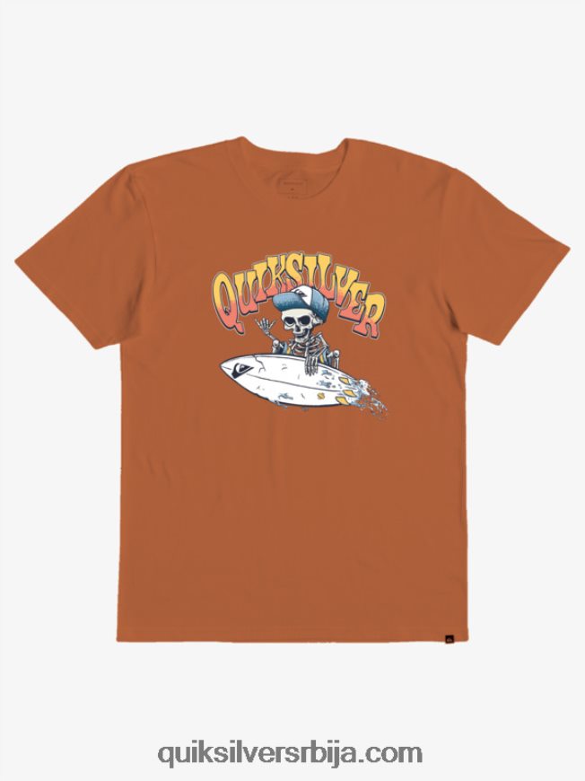 децаци Quiksilver Мајица од 2-7 петка мека наранџаста Z824VN2232
