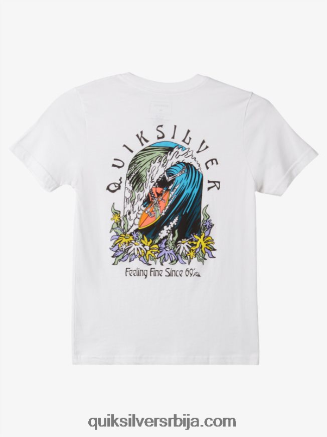 децаци Quiksilver 8-16 оригинална мајица буре бео Z824VN1939