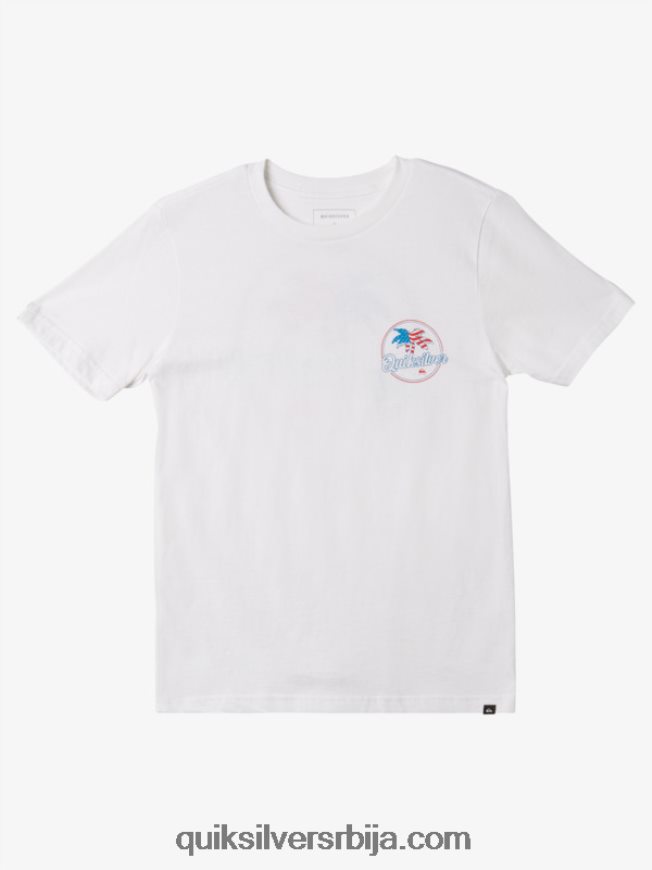 децаци Quiksilver 8-16 палм бреези мајица бео Z824VN1956
