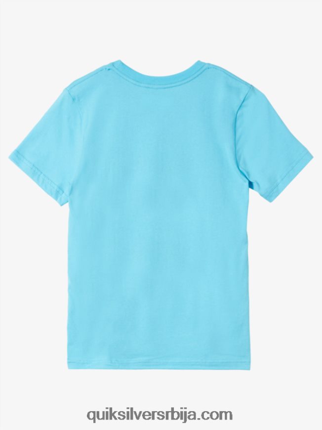 децаци Quiksilver 8-16 цомп лого мајица река плава Z824VN1962
