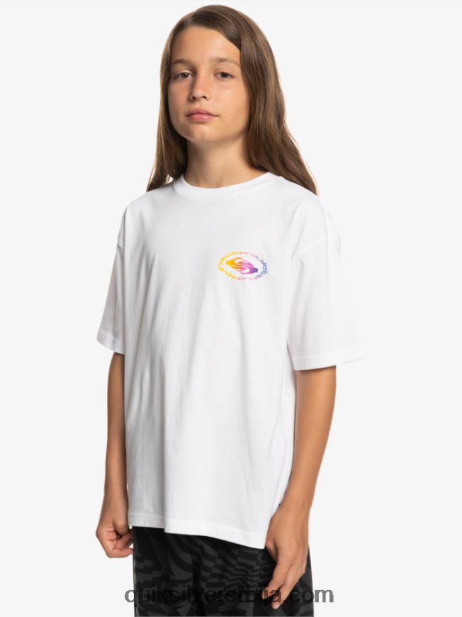 децаци Quiksilver Мајица са радикалном заставом 8-16 бео Z824VN1967