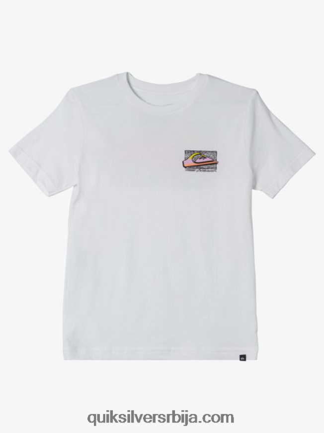 децаци Quiksilver 8-16 ретро фаде мајица бео Z824VN2123