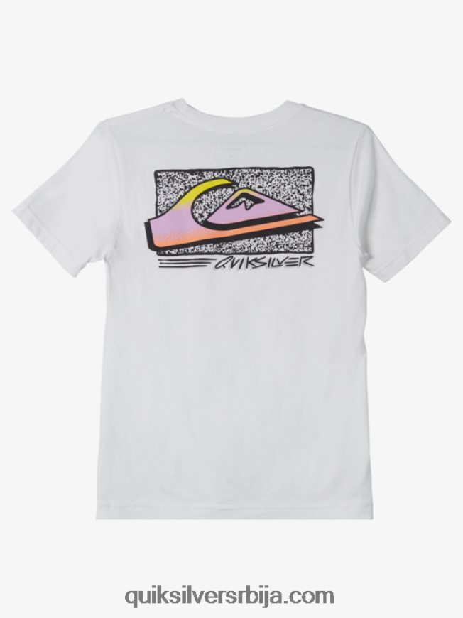 децаци Quiksilver 8-16 ретро фаде мајица бео Z824VN2123
