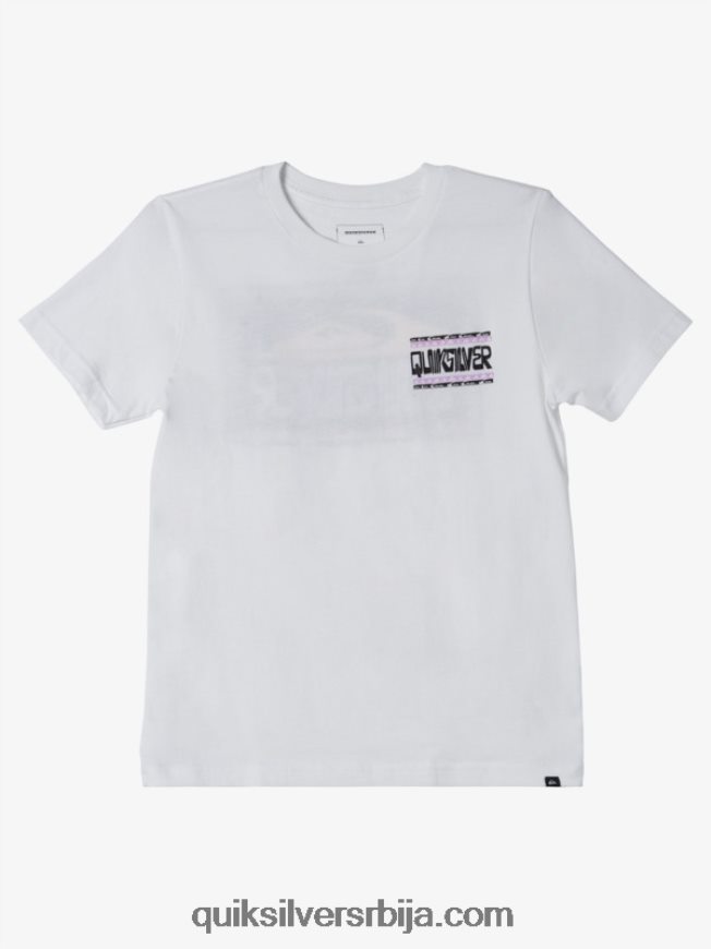 децаци Quiksilver Мајица са искривљеним оквирима од 8-16 бео Z824VN2155