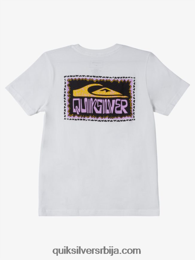 децаци Quiksilver Мајица са искривљеним оквирима од 8-16 бео Z824VN2155