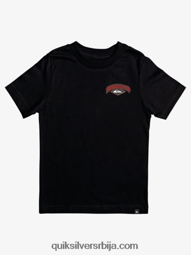 децаци Quiksilver 8-16 сурфер офтуне мајица црн Z824VN2177