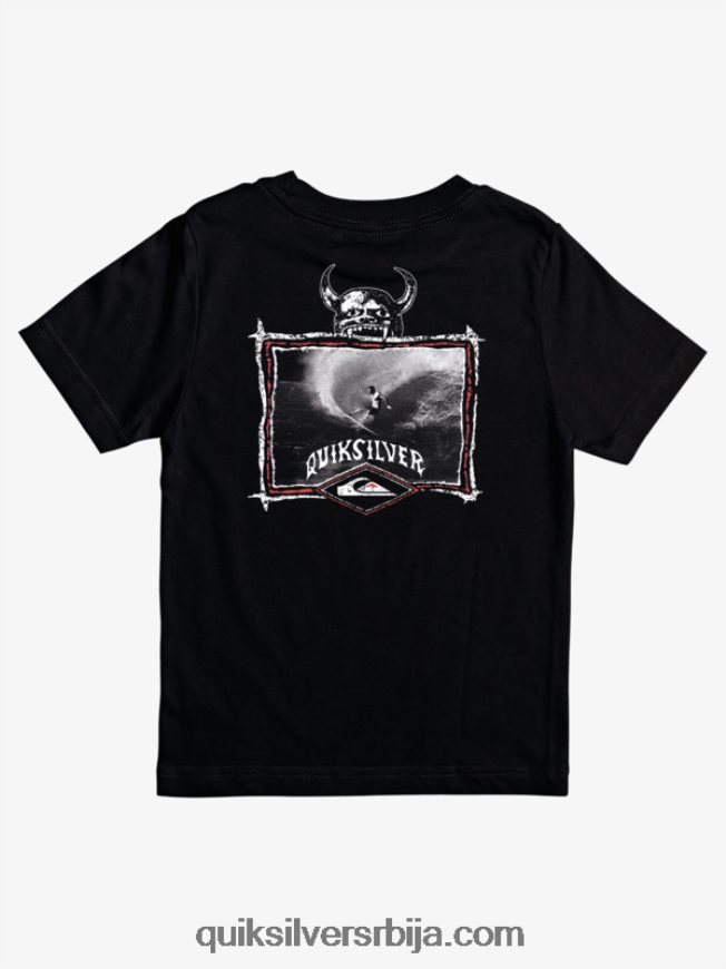 децаци Quiksilver 8-16 сурфер офтуне мајица црн Z824VN2177
