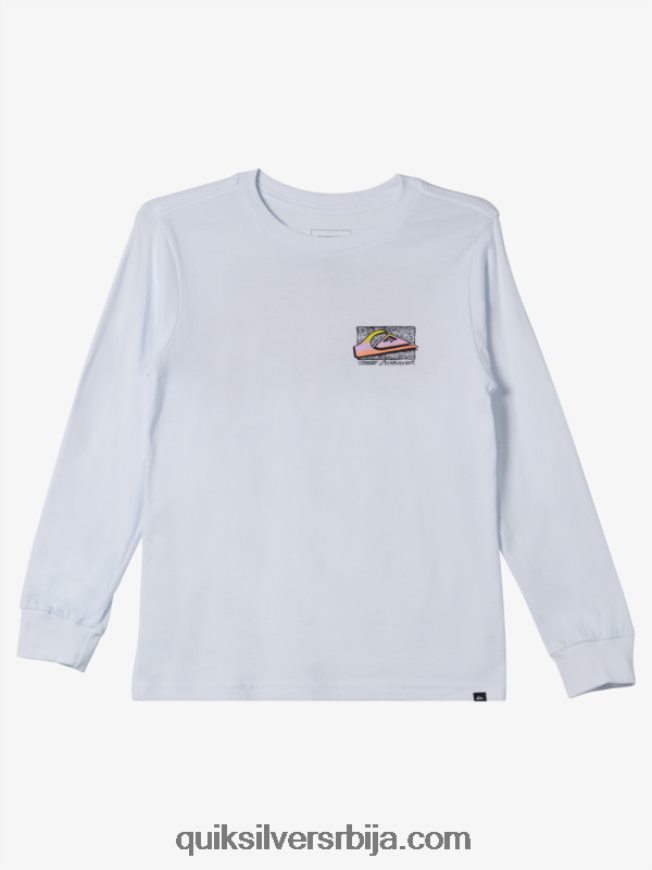 децаци Quiksilver 8-16 ретро фаде мајица бео Z824VN2192