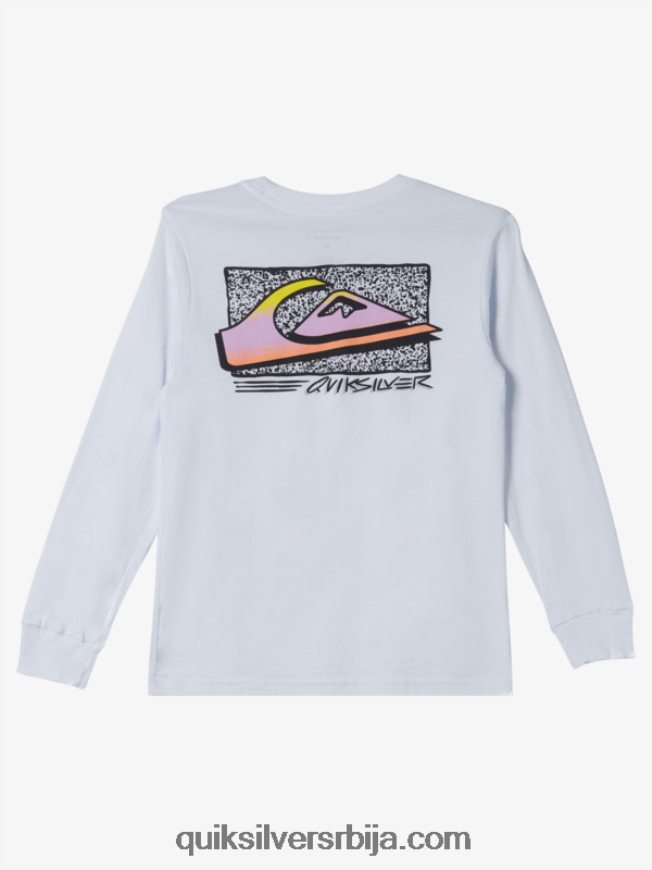 децаци Quiksilver 8-16 ретро фаде мајица бео Z824VN2192